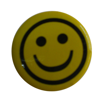 Badge round smiley