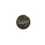 Badge petit Vespa fond mauve