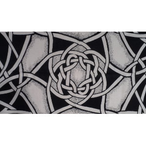 Tenture maxi étoile celtic noir et blanc
