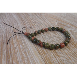 Bracelet mala unakite