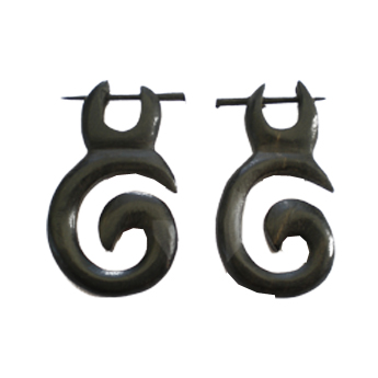 Paire boucles d'oreille tribales