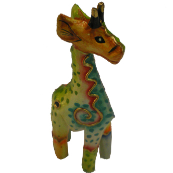Petite girafe multicolore