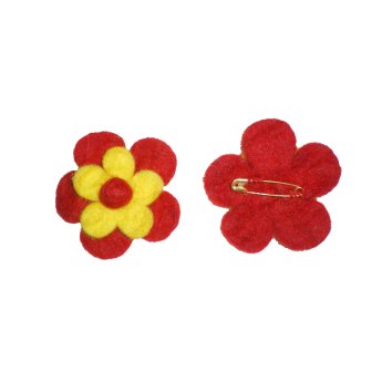 Broche Rapti rouge