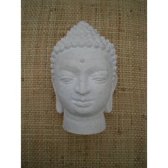 Tête de Bouddha blanche