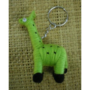Porte clés Gigi la girafe verte