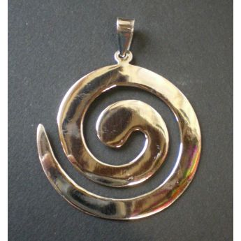 Pendentif arg grande spirale