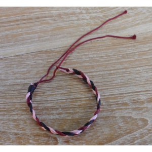 Bracelet macramé Putri mauve