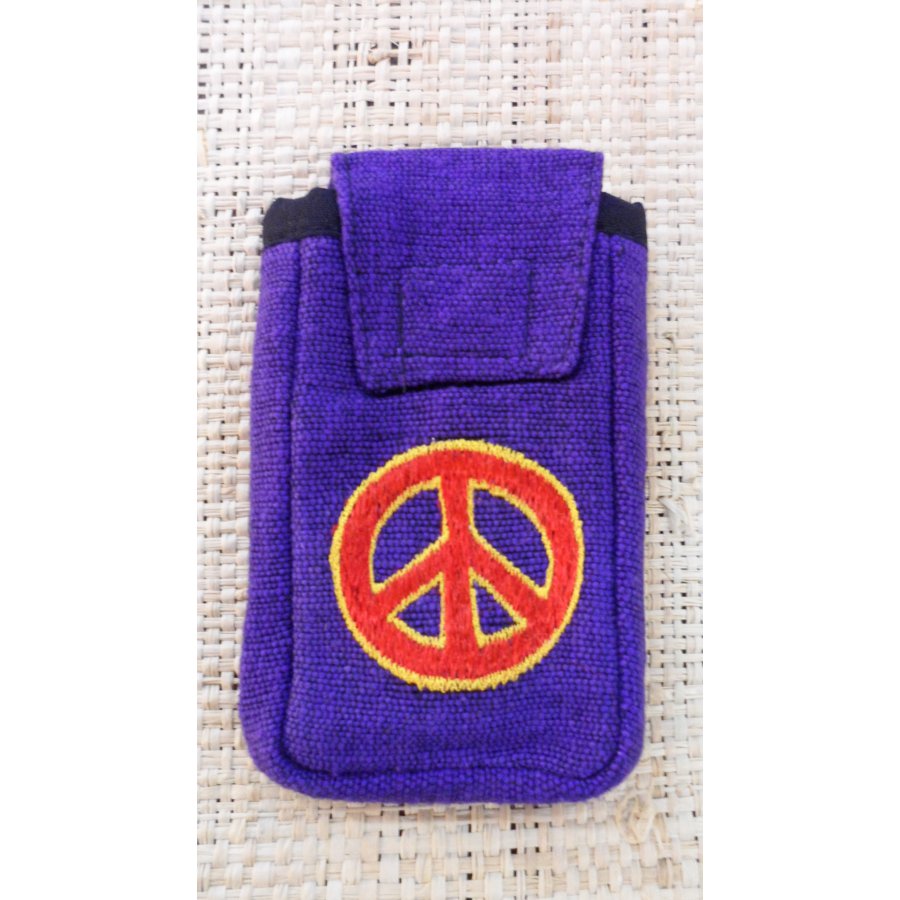 Housse smartphone peace and love violet 