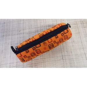 Trousse motifs 70's orange