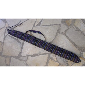 Housse didgeridoo rayée cassis