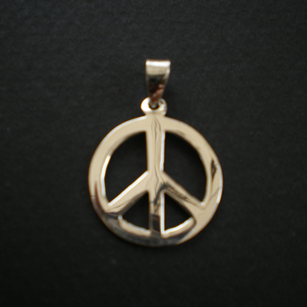 Pendentif argent Peace & Love