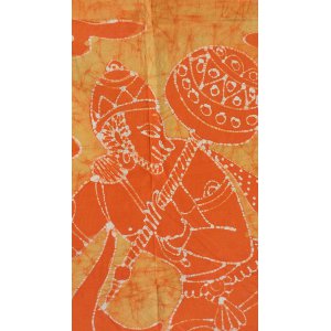 Tenture orange Hanuman