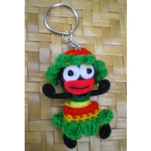 Porte clés rasta girly