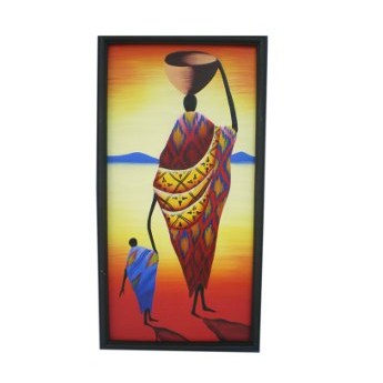 Tableau africain La femme & l'enfant