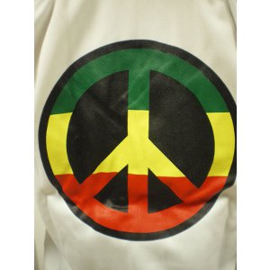 Veste blanche peace and love