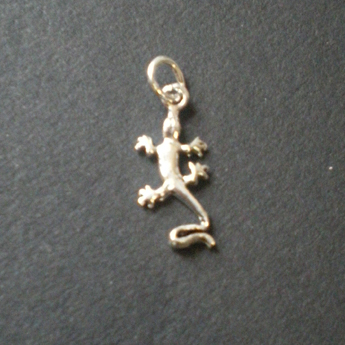 Pendentif argent gecko