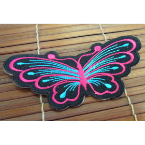 Ecusson papillon couleur