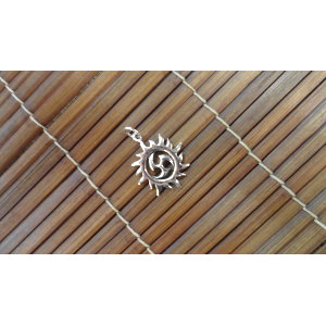 Pendentif soleil tribal 2 en argent