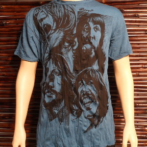 Tee shirt L les Beatles bleu