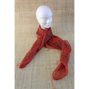 Foulard Hyderabad corail