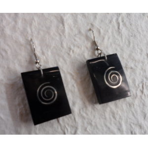 Boucles d'oreilles rectangles 