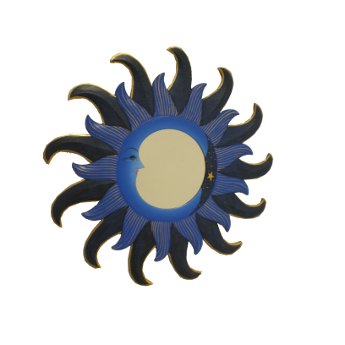 Miroir soleil et lune bleue