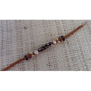 Bracelet  rouille trio de perles