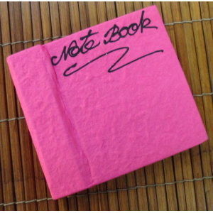 Petit carnet rose papier naturel