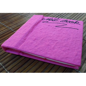 Petit carnet rose papier naturel