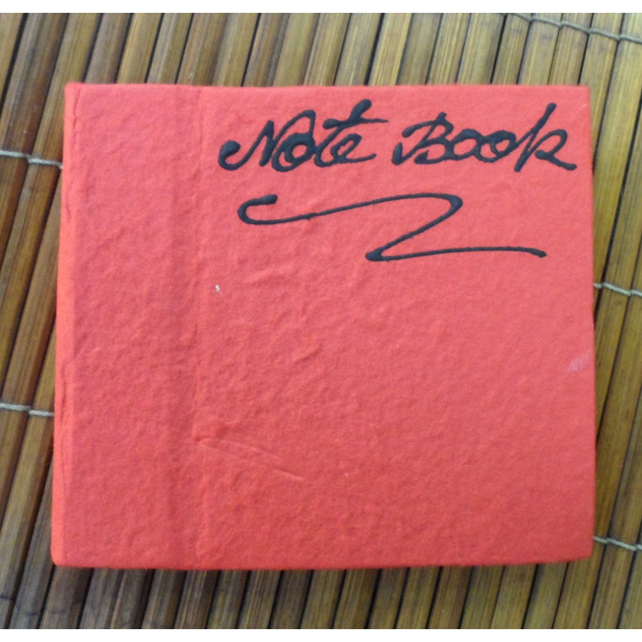 Petit carnet rouge papier naturel