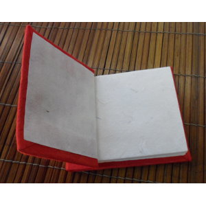 Petit carnet rouge papier naturel