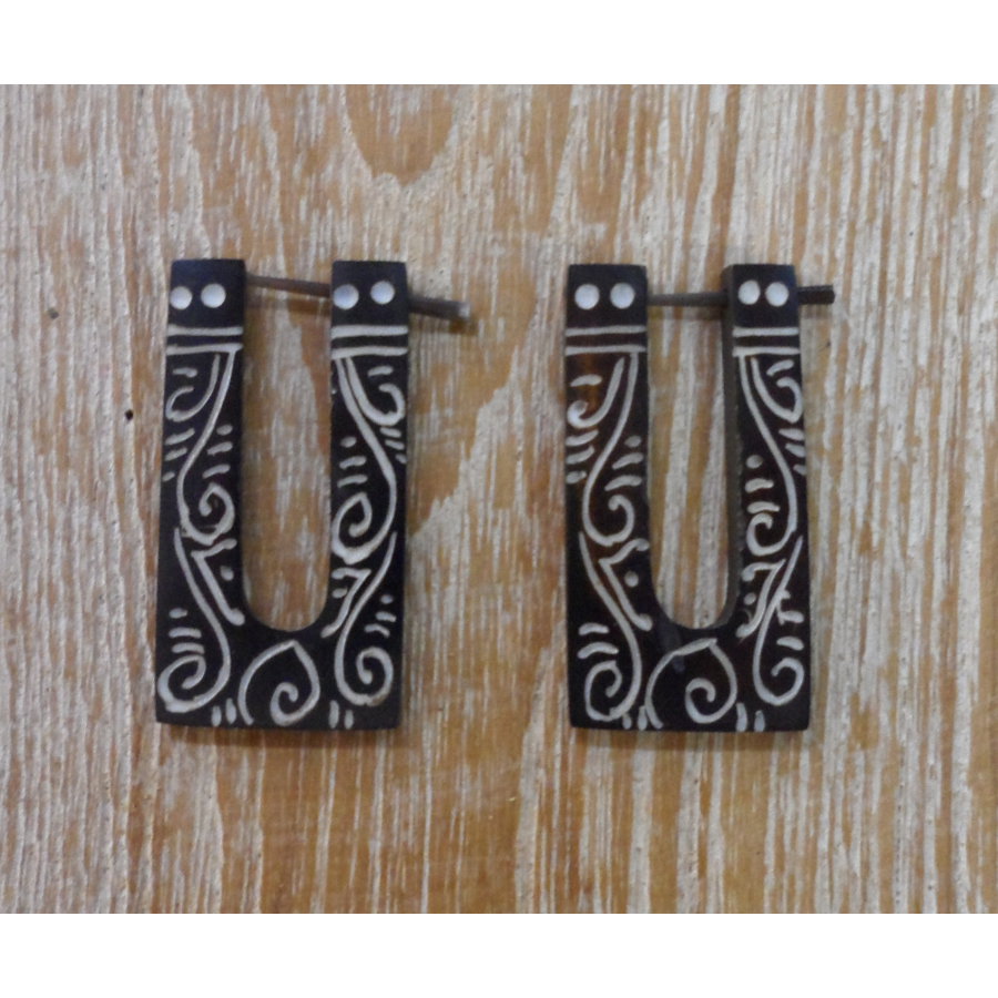 Boucles d'oreilles tribales volute