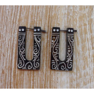 Boucles d'oreilles tribales volute