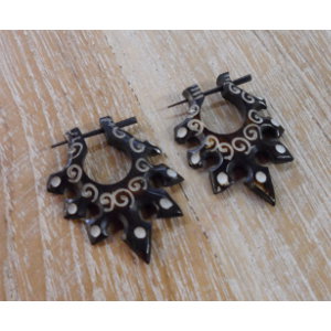 Boucles d'oreilles tribal solar