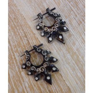 Boucles d'oreilles tribal solar