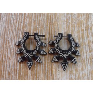 Boucles d'oreilles tribales soleil