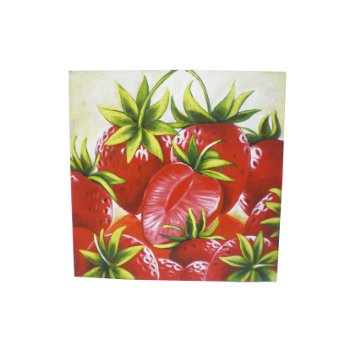Tableau peint La ronde des fraises