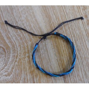 Bracelet Agus bleu et noir