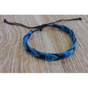 Bracelet Agus bleu et noir