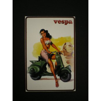 Magnet Vespa et pin up