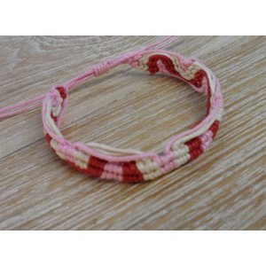 Bracelet macramé rose Ati