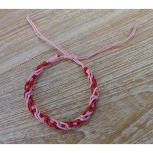 Bracelet macramé rose Gathot