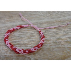 Bracelet macramé rose Gathot