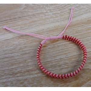 Bracelet macramé rose Cinta  