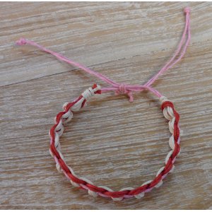 Bracelet macramé rose Avi  