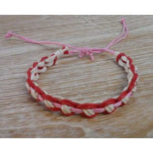 Bracelet macramé rose Avi  