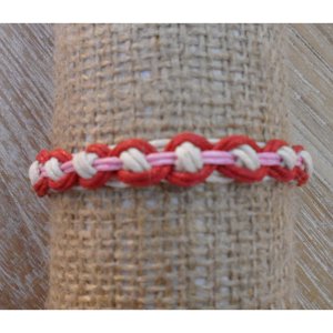 Bracelet macramé rose Avi  