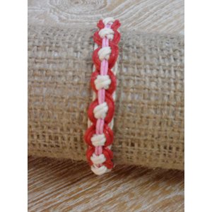 Bracelet macramé rose Avi  