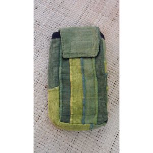 Pochette portable kérala verte