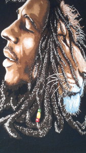 Tenture Bob Marley le lion